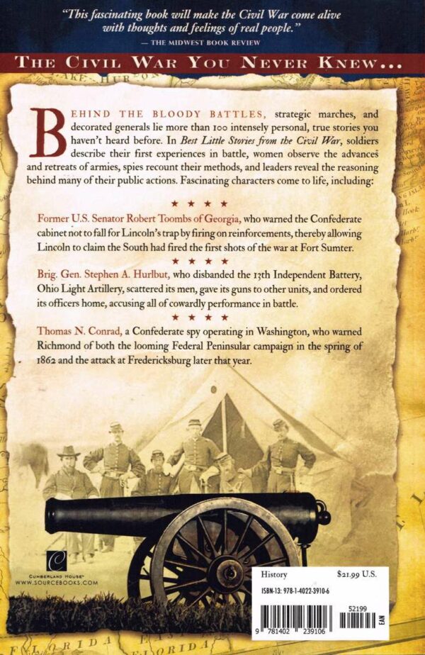 Best Little Stories of the Civil War Back Cover